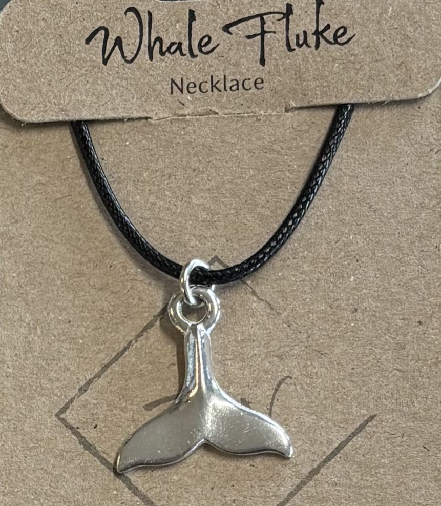 Whale fin necklace