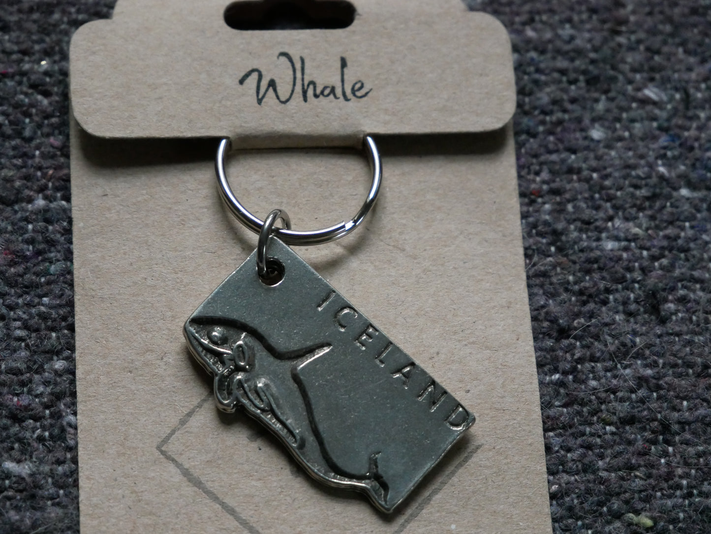 Porte-clés "baleine / Iceland"