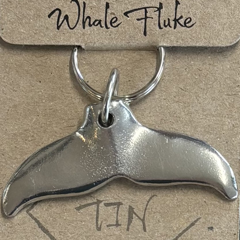 Whale fin keychain
