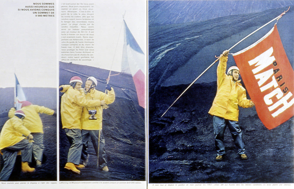Surtsey, Paris Match et son drapeau